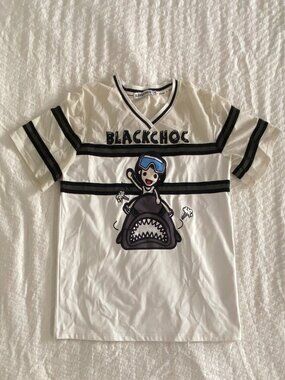 Cool Graphic Jersey Tee Y2K Streetwear Size M